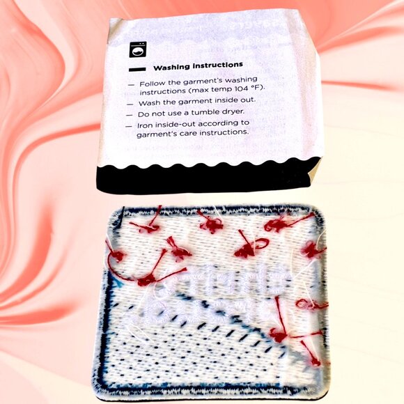 Iron On Patch Embroidered THRIFT PROUD Savers - Picture 4 of 5